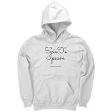 Load image into Gallery viewer, Know_Thyself_Hoodie_White_Mockup.png_15872424