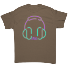 Load image into Gallery viewer, Unisex_Listen_Tee_Brown_Savana_Mockup.png_4709841
