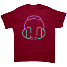 Load image into Gallery viewer, Unisex_Listen_Tee_Cardinal_Mockup.png_4709845