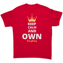 Load image into Gallery viewer, Unisex_Keep_Calm_And_Own_Everything_Tee_Red_Mockup.png_4736540
