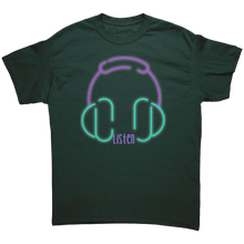 Load image into Gallery viewer, Unisex_Listen_Tee_Forest_Green_Mockup.png_4709853
