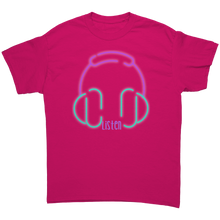 Load image into Gallery viewer, Unisex_Listen_Tee_Heliconia_Mockup.png_4709854
