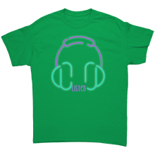 Load image into Gallery viewer, Unisex_Listen_Tee_Irish_Green_Mockup.png_4709855
