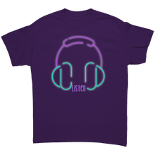 Load image into Gallery viewer, Unisex_Listen_Tee_Purple_Mockup.png_4709860
