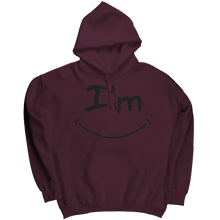 Load image into Gallery viewer, Unisex_Smiley_Face_Hoodie_Maroon_Mockup.png_4424067
