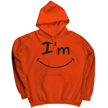 Load image into Gallery viewer, Unisex_Smiley_Face_Hoodie_Orange_Mockup.png_4424070
