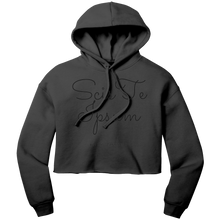 Load image into Gallery viewer, Womens_Know_Thyself_Crop_Hoodie_Black_Front_Mockup.png_7000677
